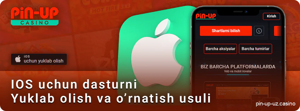 iOS ilovasi PIN up o'yinchilari uchun.