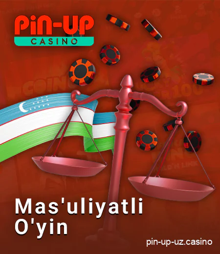 PIN Up onlayn kazinosida mas'uliyat bilan o'ynang