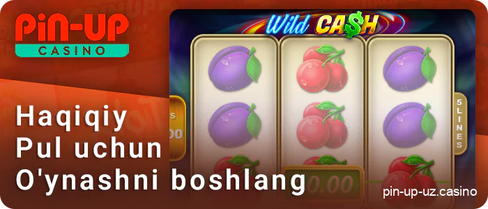 PIN Up Casino da haqiqiy pul bilan o'ynashni boshlang